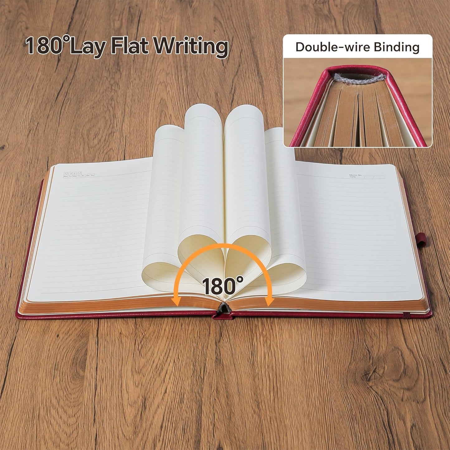 Journal Notebook for Women/Men, Daily for Classic Lined Writing,360 Pages Leather Hardcover with Vintage Sun & Moon Design, SeaGreen, A5 (14.5 x 21 cm)