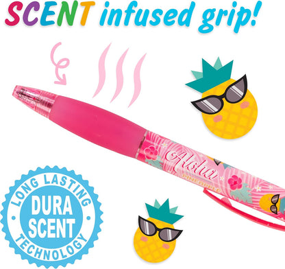 Glitter Gel Smens - Patented Gourmet Scented Colored Glitter Gel Ink Pens, Medium Point, 8 Count - Fun, Cute, Cool, Smelly Pens for Kids