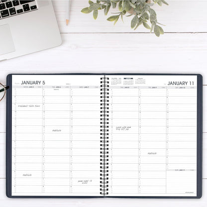AT-A-GLANCE 2026 Appointment Book Planner, Weekly, 8-1/4" x 11", Large, Black (709500526)
