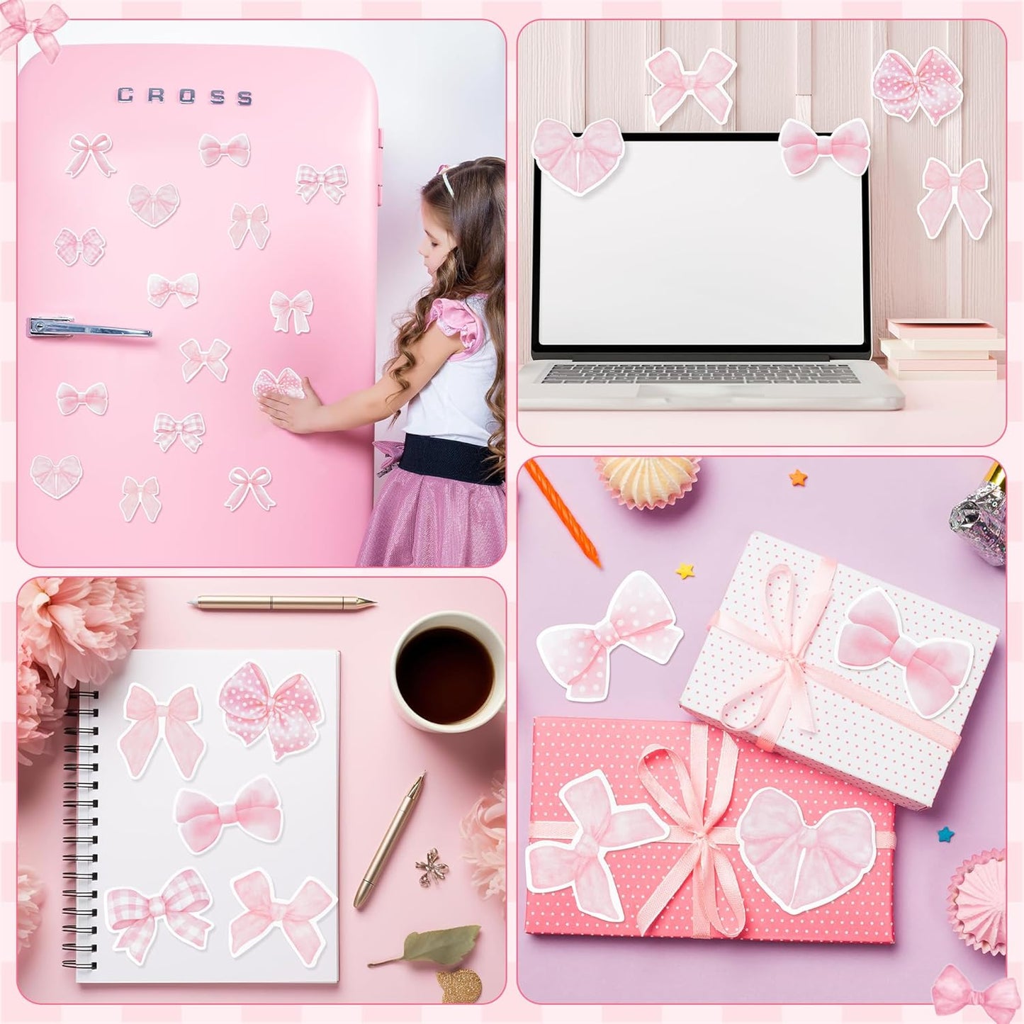CJiangpo 30Pcs Marshmallow Sticky Notes Pads, 600 Sheets Cute Self Stick Notepad Memo Pads Funny Cartoon Page Marker Classroom Rewards Camping Themed Gift