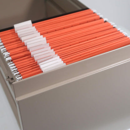 Smead Standard Hanging File Folders, 25 Count, Assorted Primaries, 1/5-Cut Adjustable Tabs, Letter Size (64059)