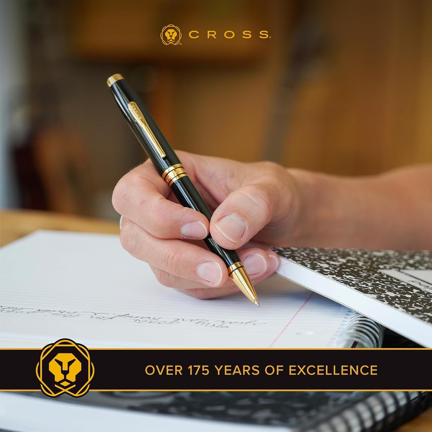 Cross Coventry Pen Ballpoint - Black/Chrome Lacquer