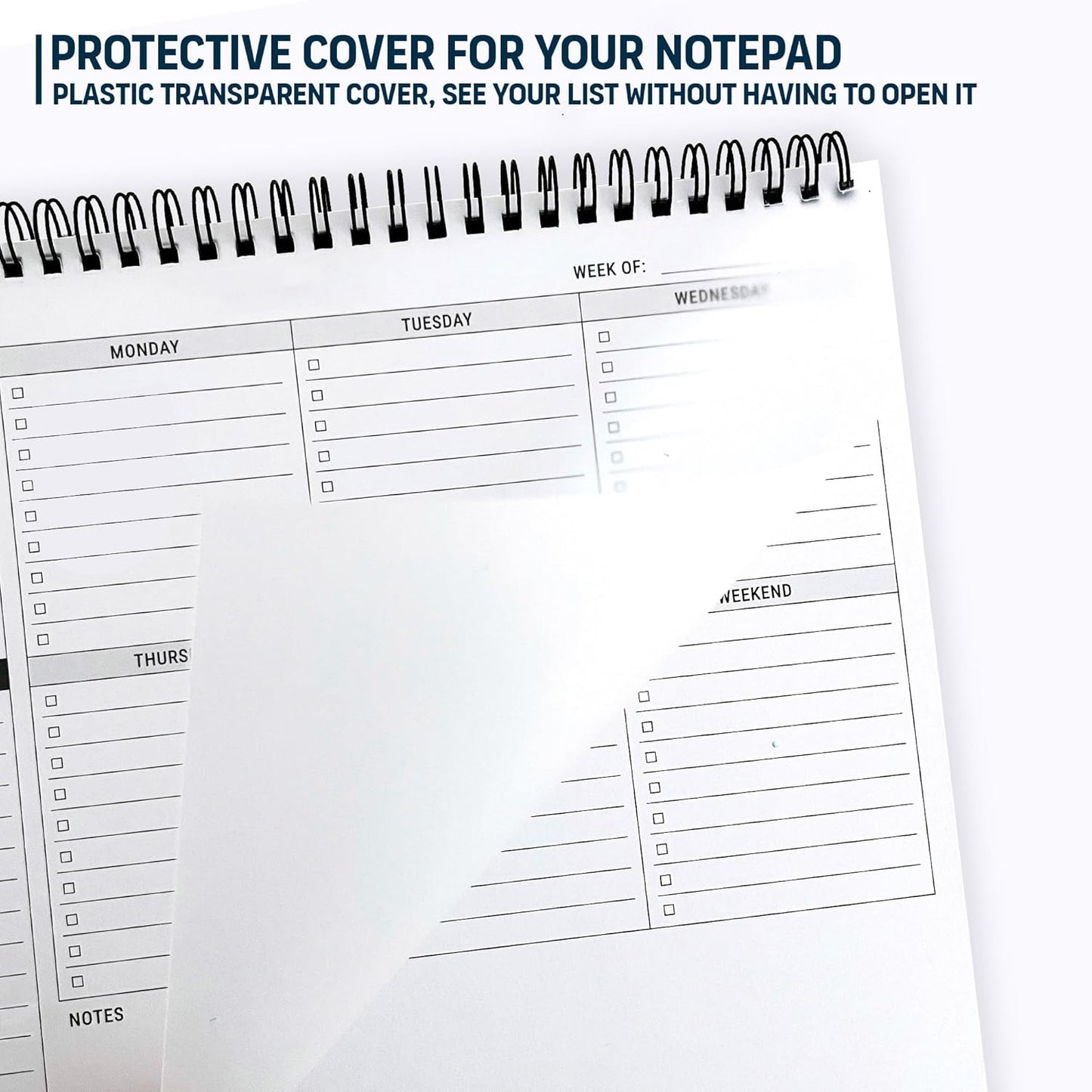 To Do List Notepad: With Multiple Functional Sections - 6.5 x 9.8" 60 Sheets - Spiral Daily Planner Notebook - Task CheckList Organizer Agenda Pad for Work - Note & Todo List Organization Notebooks