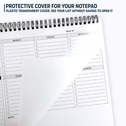 To Do List Notepad: With Multiple Functional Sections - 6.5 x 9.8" 60 Sheets - Spiral Daily Planner Notebook - Task CheckList Organizer Agenda Pad for Work - Note & Todo List Organization Notebooks