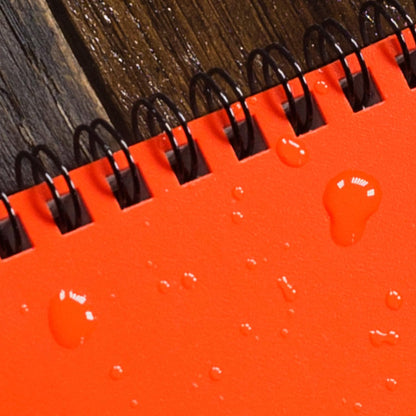Rite in the Rain Weatherproof Top Spiral Notebook, 3" x 5", Black Cover, Universal Pattern, 3 Pack (No. 735-3X)