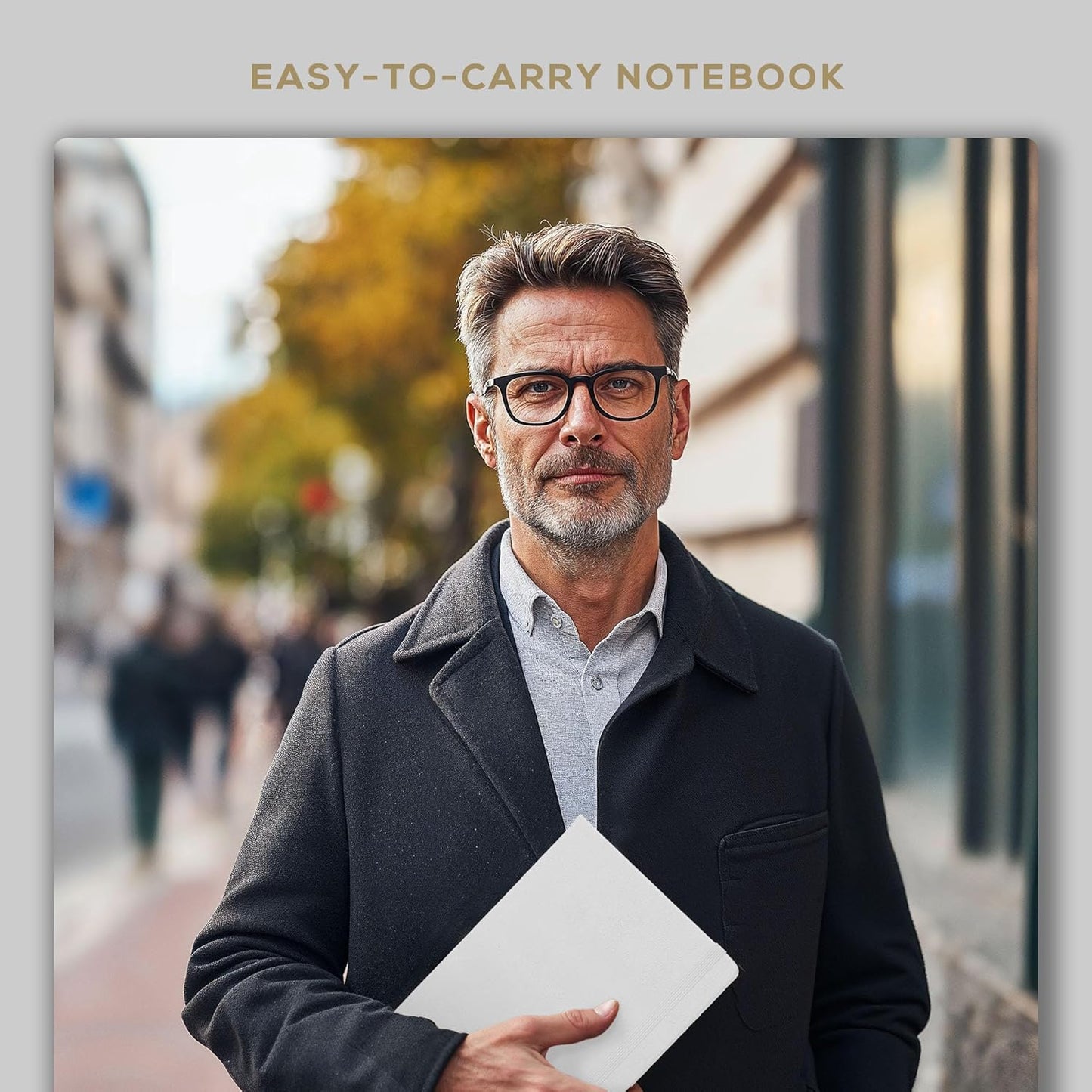 BEECHMORE BOOKS Large Lined Journal Notebook, 8.5" x 11.5" (A4) Hardcover Vegan Leather Executive Diary for Work, Thick 120gsm Paper, Lay-Flat Binding, Gift Box