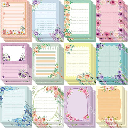 Gilprop 24 Pack Cat Sticky Notes Gift 3x4 Inch Cute Self Stick Notepads Adhesive Cartoon Cat Memo Pad Fun Kawaii Animal Sticky Notes for Teacher Women Valentines Office Home Christmas Pet Lover Gift