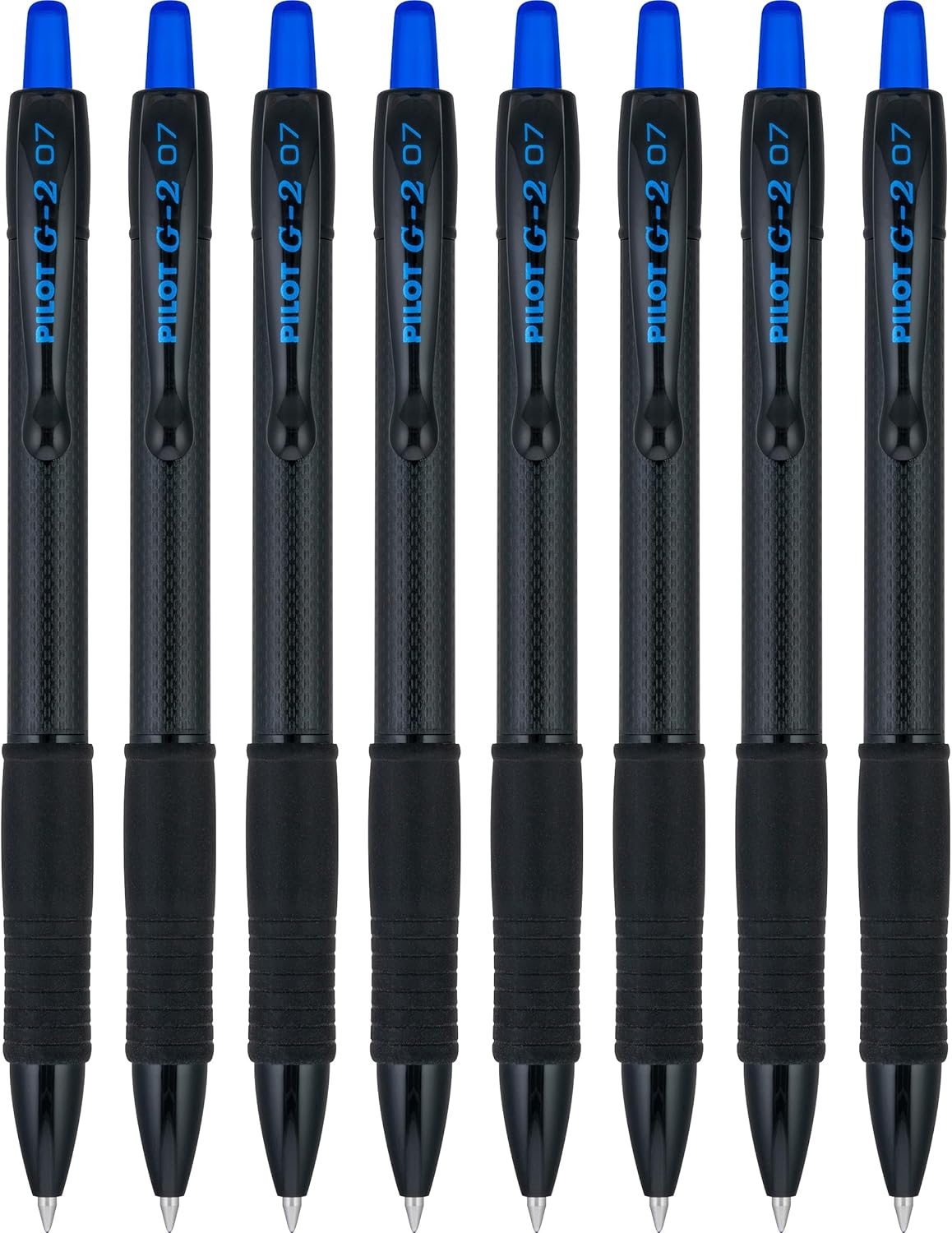 Pilot, G2 Edge Premium Gel Roller Pens, Fine Point 0.7 mm, Black, Pack of 8