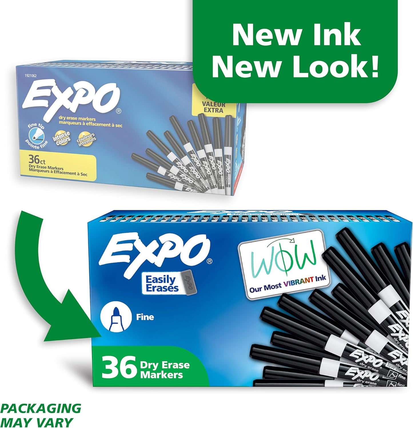 EXPO Dry Erase Markers, Low Odor Ink, Black, Fine Tip, 40 Count - Whiteboard, Calendar, Organization, Essential Supplies for Office, School, Classroom, Teachers