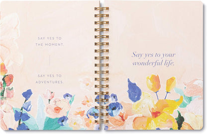 Compendium Spiral Notebook – Expect the Best Things to Happen Today – A Designer Spiral Notebook with 192 Lined Pages, College Ruled, 7.0" W x 9.25" H
