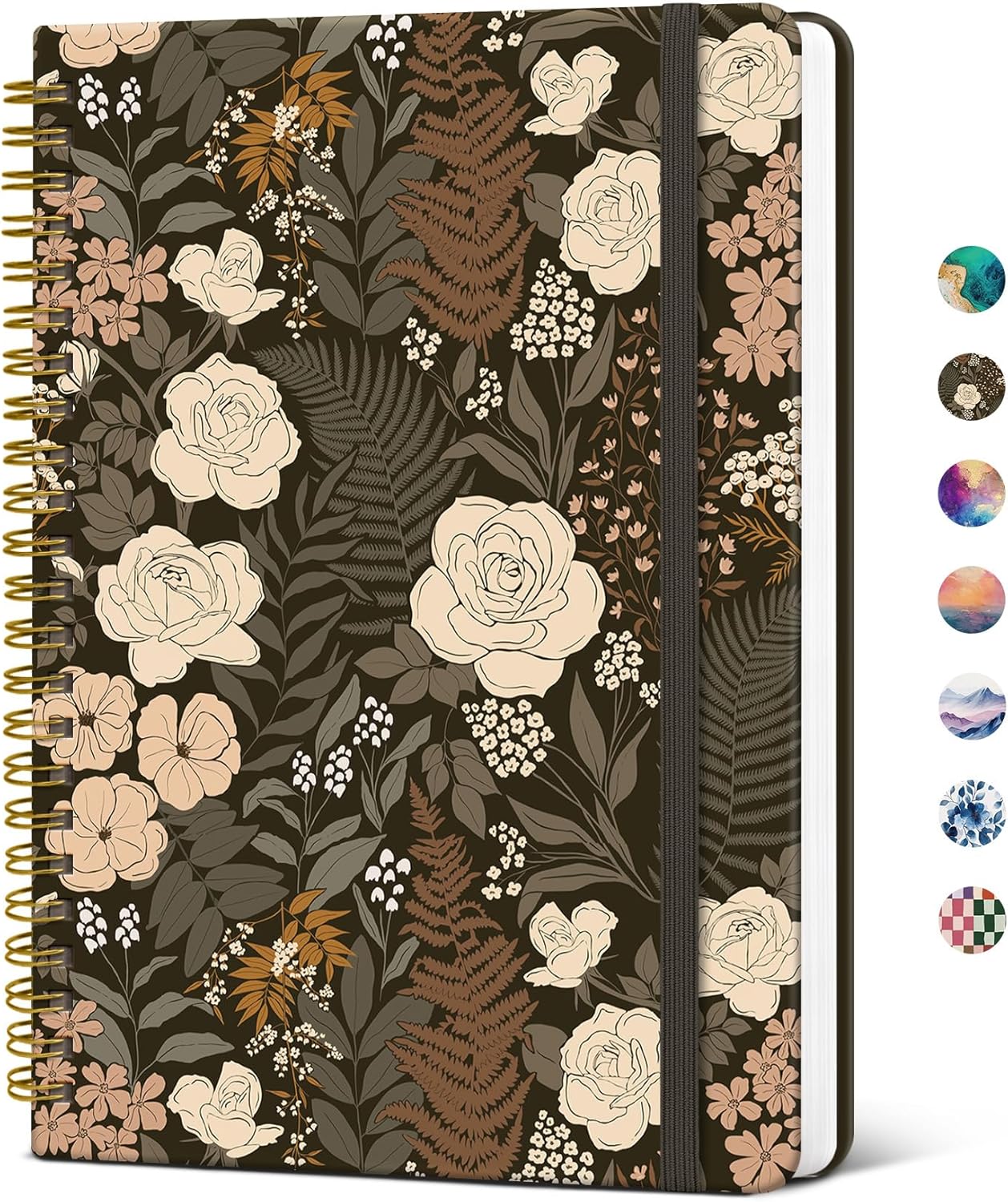 Taja Lined Spiral Notebook Journal for Women A5(5.8" × 8.3"), Cute Hardcover Notebook for Work, School & Note Taking, Pretty College Ruled Journal for Writing, 140 Pages, Sunset