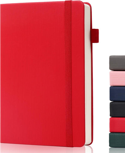 BOBO RABBIT Lined Journal Notebook for Work 100 GSM Thick Paper 300 Pages College Ruled A5 Notebook Hardcover Leather Journal for Writing School Office, 5.63"x8.43"