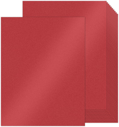 24 Sheets Pink Shimmer Cardstock 8.5 x 11 Iridescent Paper, Goefun 80lb Card Stock Printer Paper for Invitations, Valentines Day, Crafts, DIY Cards