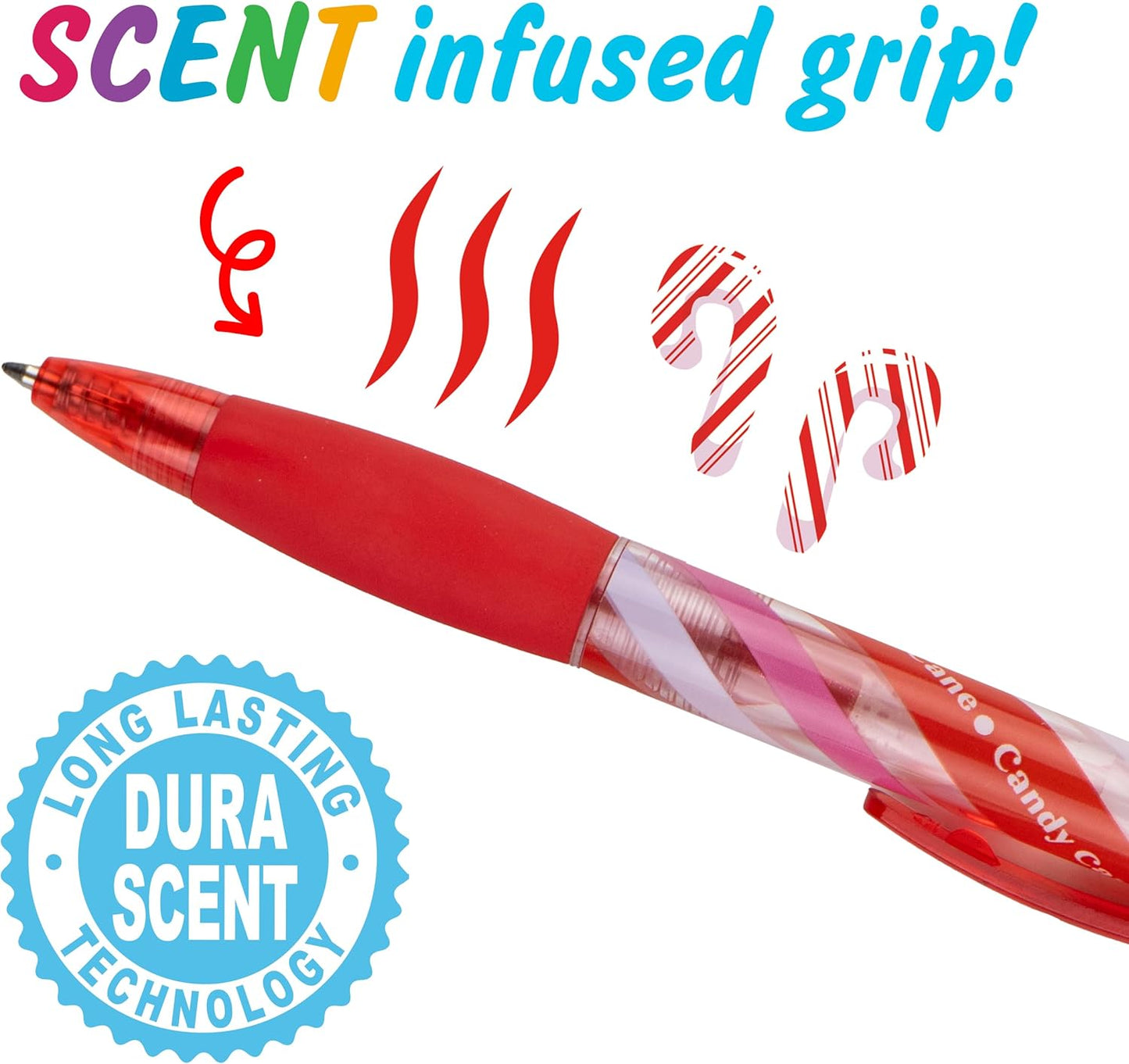 Glitter Gel Smens - Patented Gourmet Scented Colored Glitter Gel Ink Pens, Medium Point, 8 Count - Fun, Cute, Cool, Smelly Pens for Kids