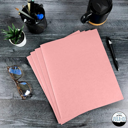 FILE-EZ Two-Pocket Folders, Navy Dark Blue, 25-Pack, Textured Paper, Letter Size (EZ-32523)