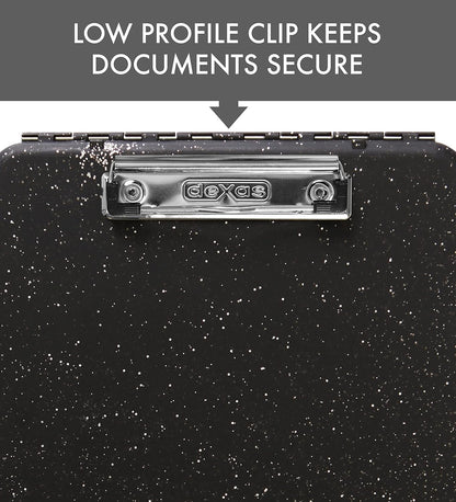 Dexas Slimcase Storage Clipboard, Black