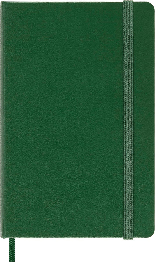 Moleskine Notebook, Pocket, Plain, Myrtle Green, Hard Cover (3.5 x 5.5)