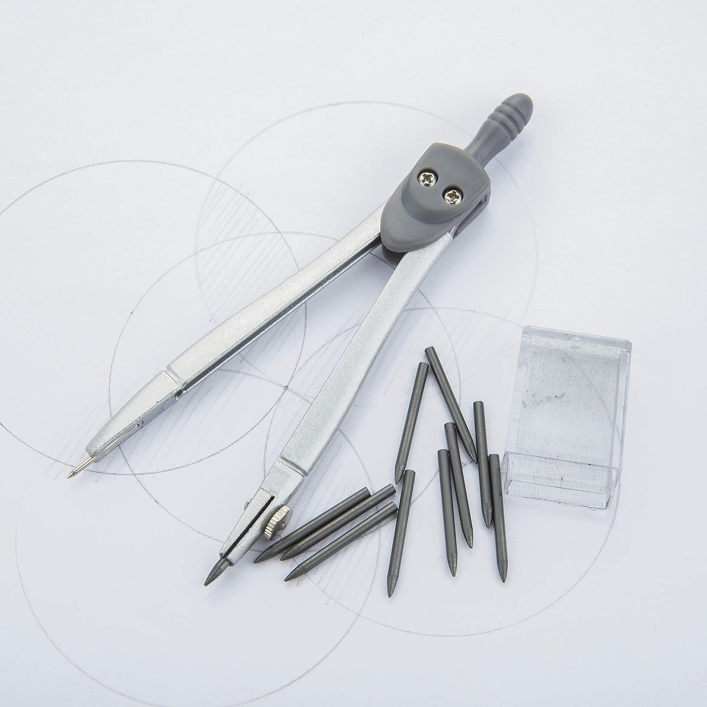 Mr. Pen- 100pcs 2mm Graphite Compass Leads for Drawing Circles, Geometry & Drafting