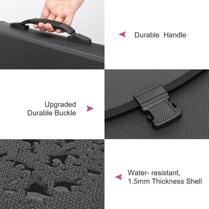 Uquelic 26 Pockets Expanding File Folder Organizer - Upgraded Durable Buckle, Accordion Folder Base with Ergonomic Portable Handle/Large A4 Letter Size Document Organizer, Folders with Pockets