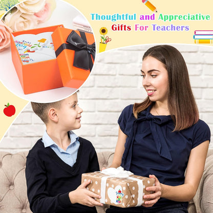 CJiangpo 30Pcs Teacher Sticky Notes Pads, Thank You Teacher Appreciation Gifts 600 Sheets Self Stick Notepad Memo Pads Teaching is A Work of Heart Page Marker School Office Supplies Party Favor Filler