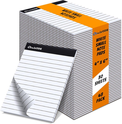 36 Pack Legal Pads Bulk, 5x8 Inch Rainbow Notepad, Note Pads Wide Ruled Perforated Memo Pad for Work Study Daily Note Taking List, Lined Writing Pads Memo Refills Notepads for Office Home School