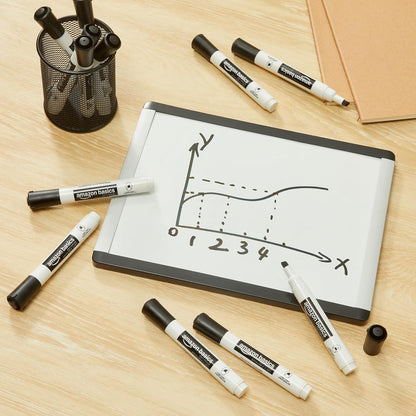 Amazon Basics Low-Odor Dry Erase Whiteboard Markers, Fine Tip, Quick-Dry, Black, 36-Pack