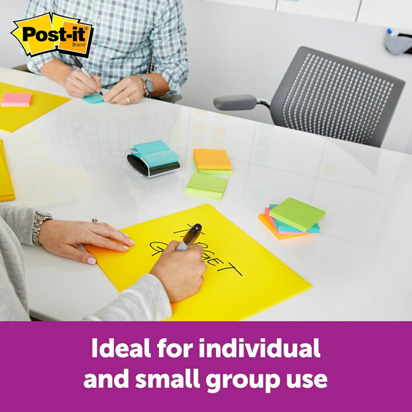 Post-it Super Sticky Big Notes, 11 in. x 11 in., Extra Large Sticky Notes Yellow, 1 Pad, 30 Sheets, Great for Vision Boards, Creative Projects, Study Spaces, Group Brainstorming, and More