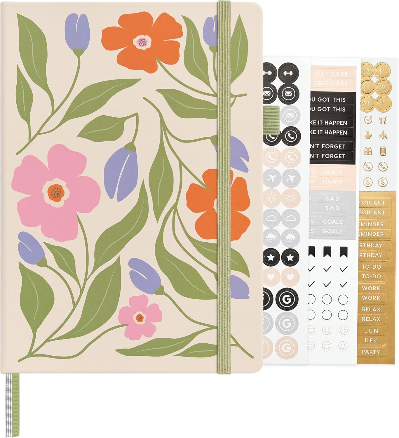 &And Per Se Lined Journal Notebook, 160 Pages, A5 5.7 x 8 inches College Ruled Thick Paper Notebook Journals for Writing, Hardcover Notebooks for Women Men Office School (1 Pack, Green) - Colors A