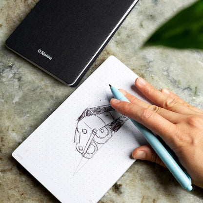 Notsu Graph Notepads 11 x 17 inch | Large Graphing Double Sided Drafting Pads with 1/4" Quad Grid Premium Thick Paper 120gsm