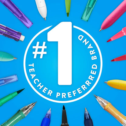 Paper Mate Flair Felt Tip Pens, Medium Point (0.7mm), 12 Count - For Arts & Crafts, Note-Taking, Journaling, School Supplies for Teachers & Students