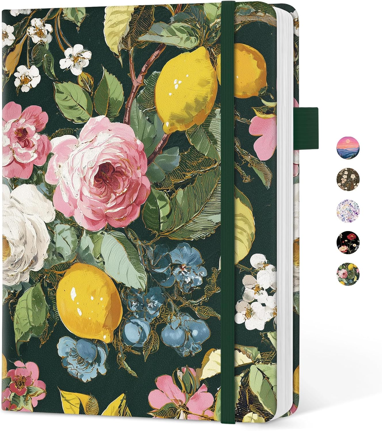 Taja Aesthetic Lined Journal for Women, Pretty 6" x 8" Notebook for Work & Note with 160 College Ruled Pages, Hardcover Leather Notebook for Journaling, Note Taking, Bible Study, Hummingbird