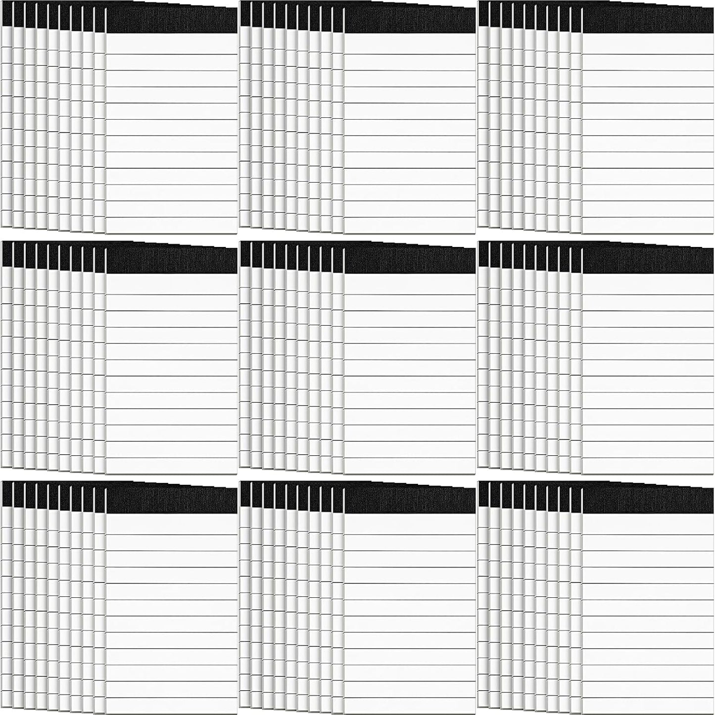 PerKoop 100 Pack Small Notepads Refills 4 x 6 Inch Lined Memo Pads 30 Sheets Mini Legal Pads Pocket Notepads for Teacher Nurse Office School Supplies
