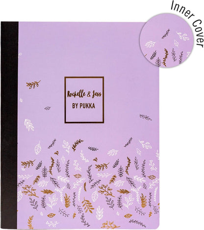 Pukka Pad, Composition Notebooks - 3 Pack of Journals Featuring 140 Pages of College Ruled 80GSM Paper with Sturdy Cover Stock - 9.75 x 7.5in - Bloom