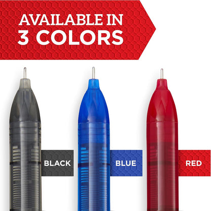 Sharpie Rollerball Pens, Needle Point Tip (0.5mm), Black Ink, 12 Count - Writing, Journaling, Note-Taking, Office Supplies