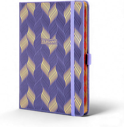 COMIX Lined Journal for Men & Women, 100GSM Leather Journal with Gift Box, 5.5" x 8.3", A5 Hardcover Journaling Notebook, Fits for Office, Home, Graduation, Corporate Gifting, 192 Pages, Black