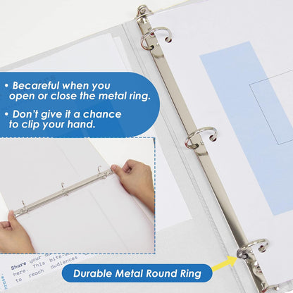 BAZIC Products 3 Ring Binder - Burgundy, Economy View Binder with Clear Overlay Cover and Round Rings, Organizer for School Office Home Use, 1.5-inch Capacity Holds 280 Sheets Paper, 1-Pack