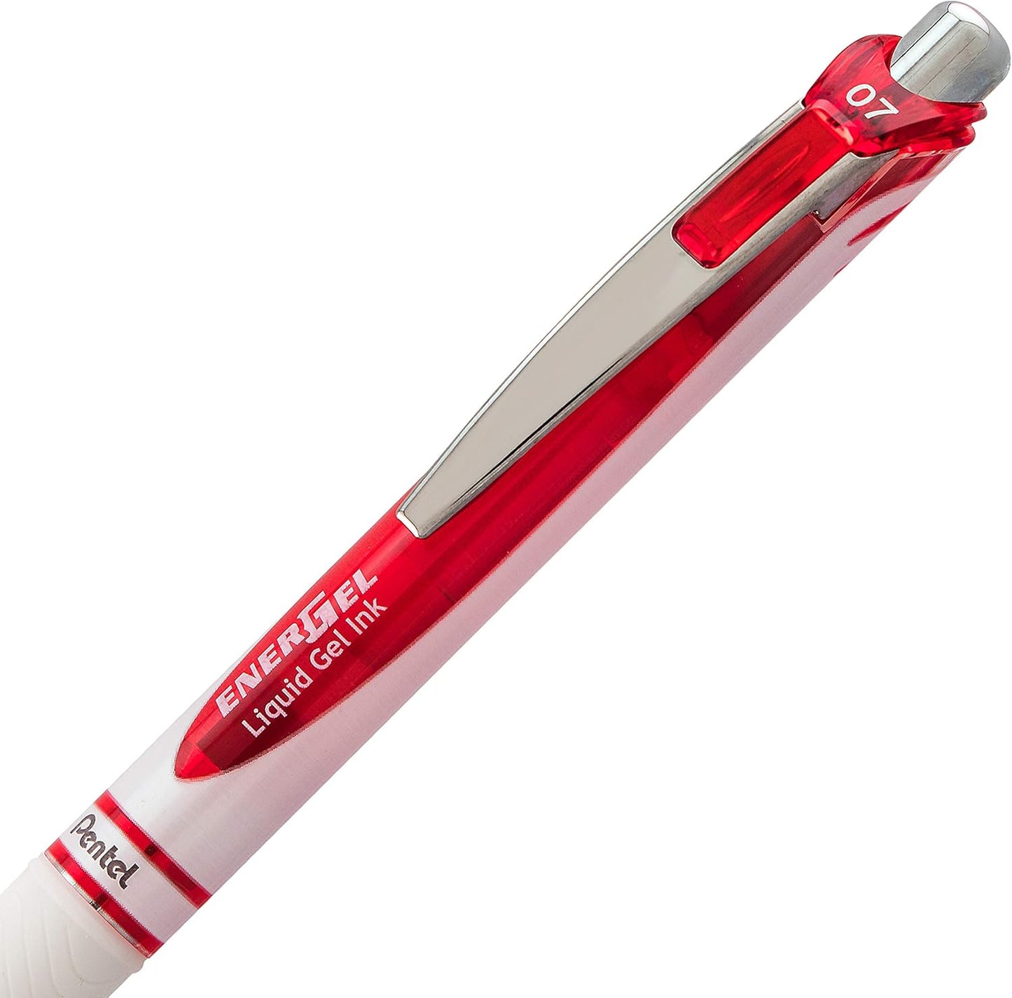 Pentel EnerGel Pearl RTX Retractable Liquid Gel Pen, (0.7mm), Medium Line, Needle Tip, Black Ink, Pack of 2 (BLN77WBP2A)