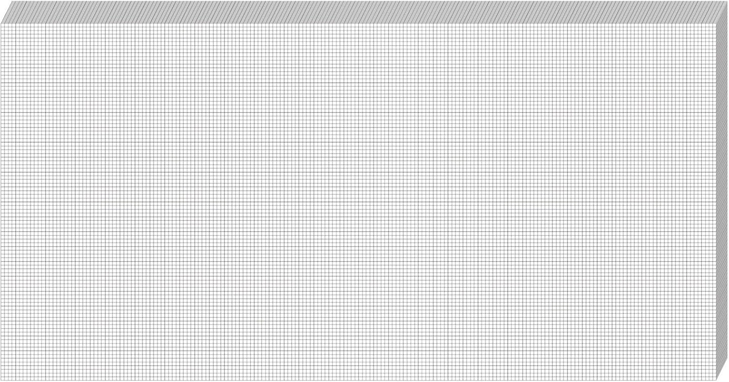 Fuyoooo 25 Sheet Graph Paper Pad 24" x 36" Large Graph 1" and 1/4" Ruled Grid Paper for Engineer Architect Designer Mathematician Draftsmen Sketch House Commercial Building Plan Drafting(White)