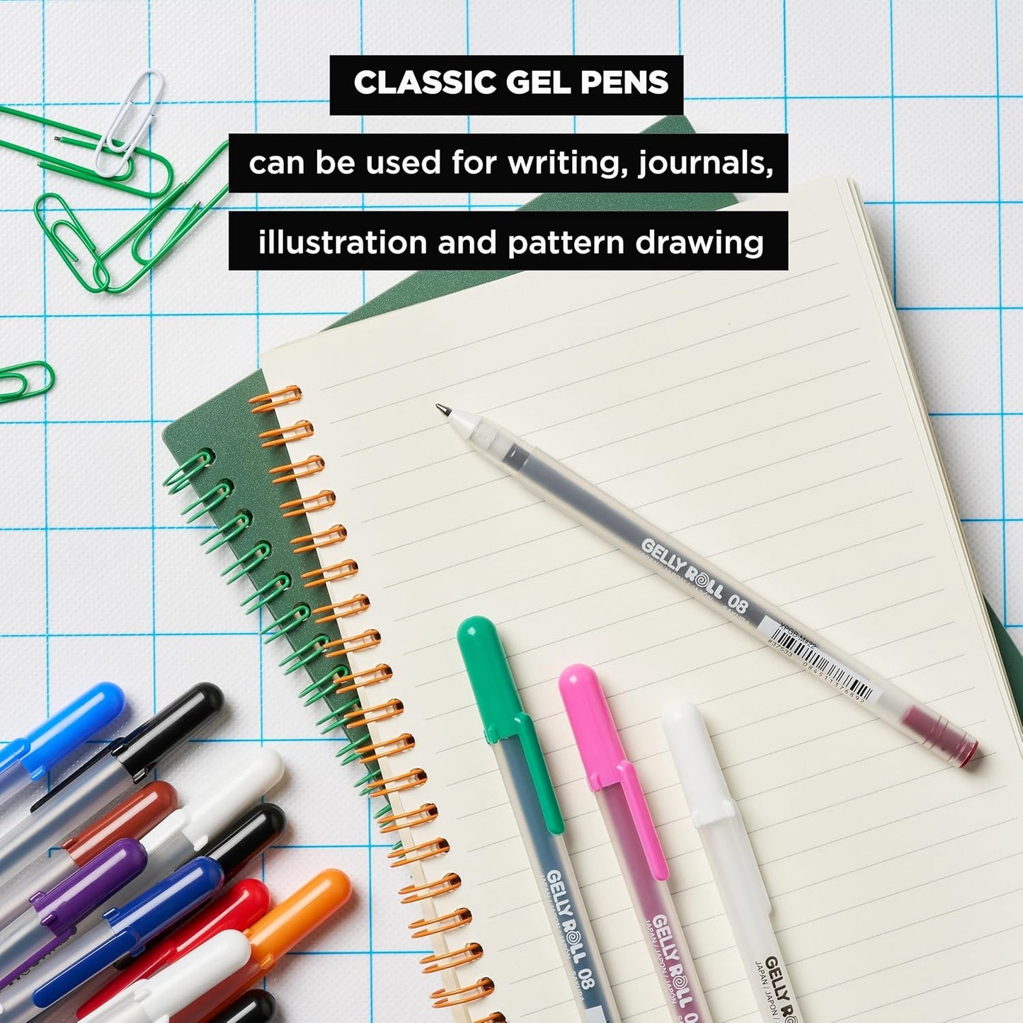 SAKURA Gelly Roll Classic, Fine Pt, Black, 6 Count