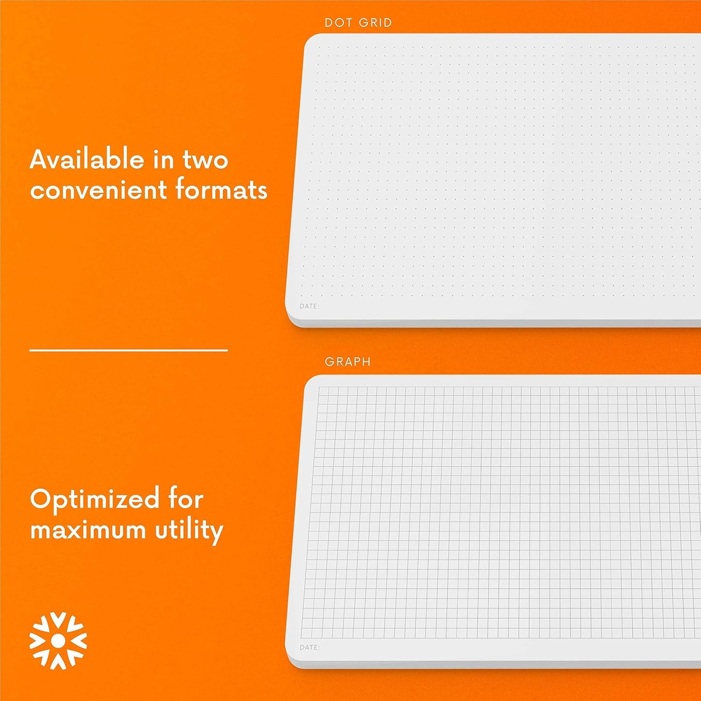 Notsu Graph Notepads 11 x 17 inch | Large Graphing Double Sided Drafting Pads with 1/4" Quad Grid Premium Thick Paper 120gsm