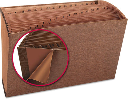Smead TUFF Expanding File, Monthly (Jan.-Dec.), 12 Pockets, Letter Size, Redrope-Printed Stock (70488)