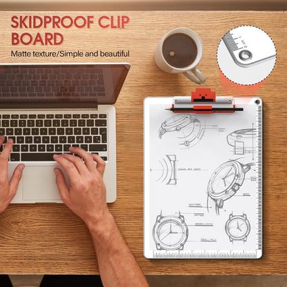 Clipboards with Pen Holder A3 Size 11 x 17 Inch Aluminum Protection Edge Clip Board for Classrooms, Offices, School, Doctor, Coaches [Upgraded Clip] (1 Pack)