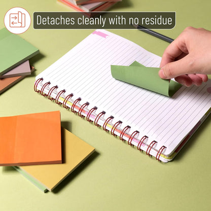 Mr. Pen- Sticky Notes, 3"x3", 12 Pads, 600 Sheets, Colorful, Sticky Notes Bulk, Self-Stick Note Pads, Perfect for Office, School, Home, Study & Organization