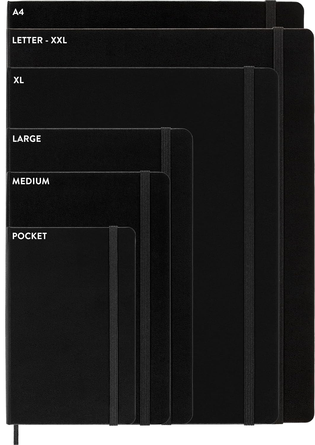 Moleskine Classic Notebook, Large, Ruled, Black, Hard Cover (5 x 8.25)