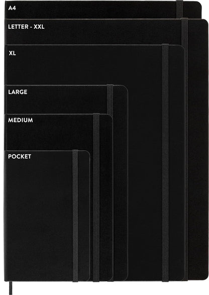 Moleskine Classic Notebook, Large, Ruled, Black, Hard Cover (5 x 8.25)