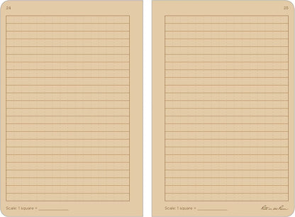 Rite In The Rain Weatherproof Stapled Notebook, 4.625" x 7", Orange Cover, Universal Pattern, 3 Pack (No. OR71FX)
