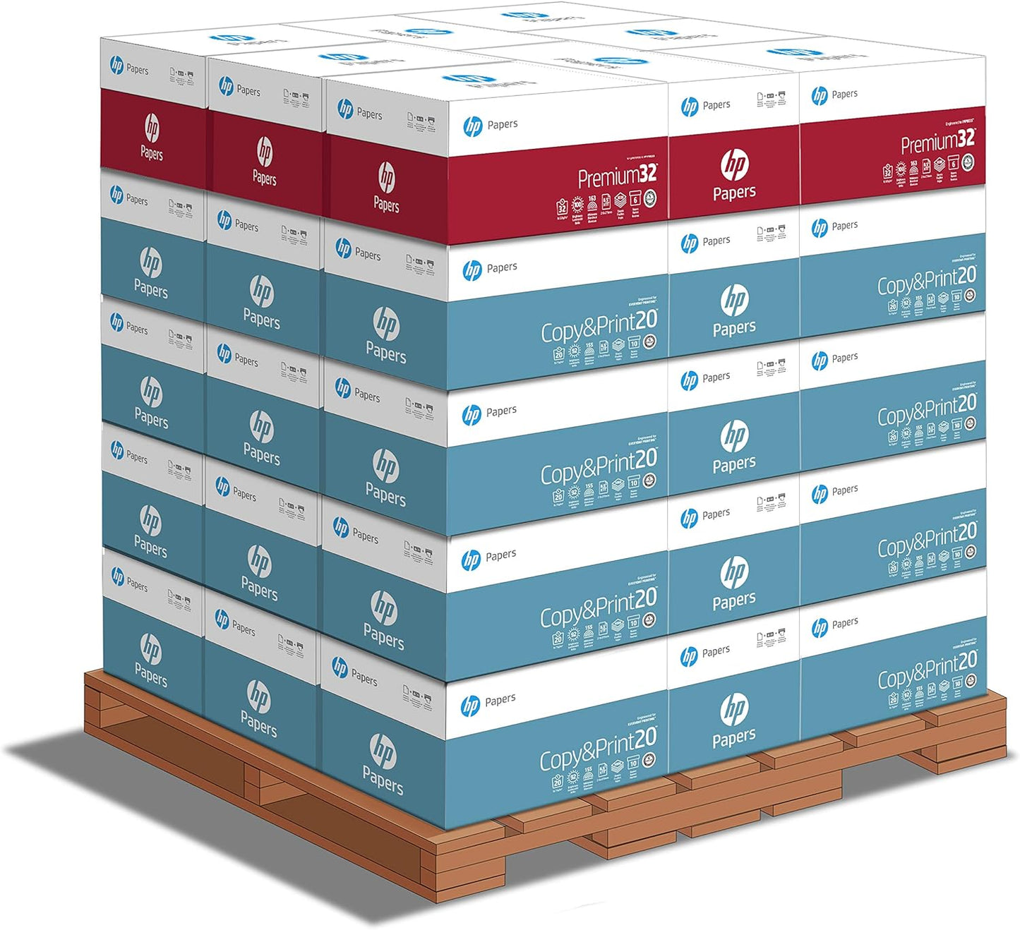 HP Printer Paper | 8.5 x 11 Paper | Premium 24 lb | 1 Ream - 500 Sheets | 100 Bright | Made in USA - FSC Certified | 112400R