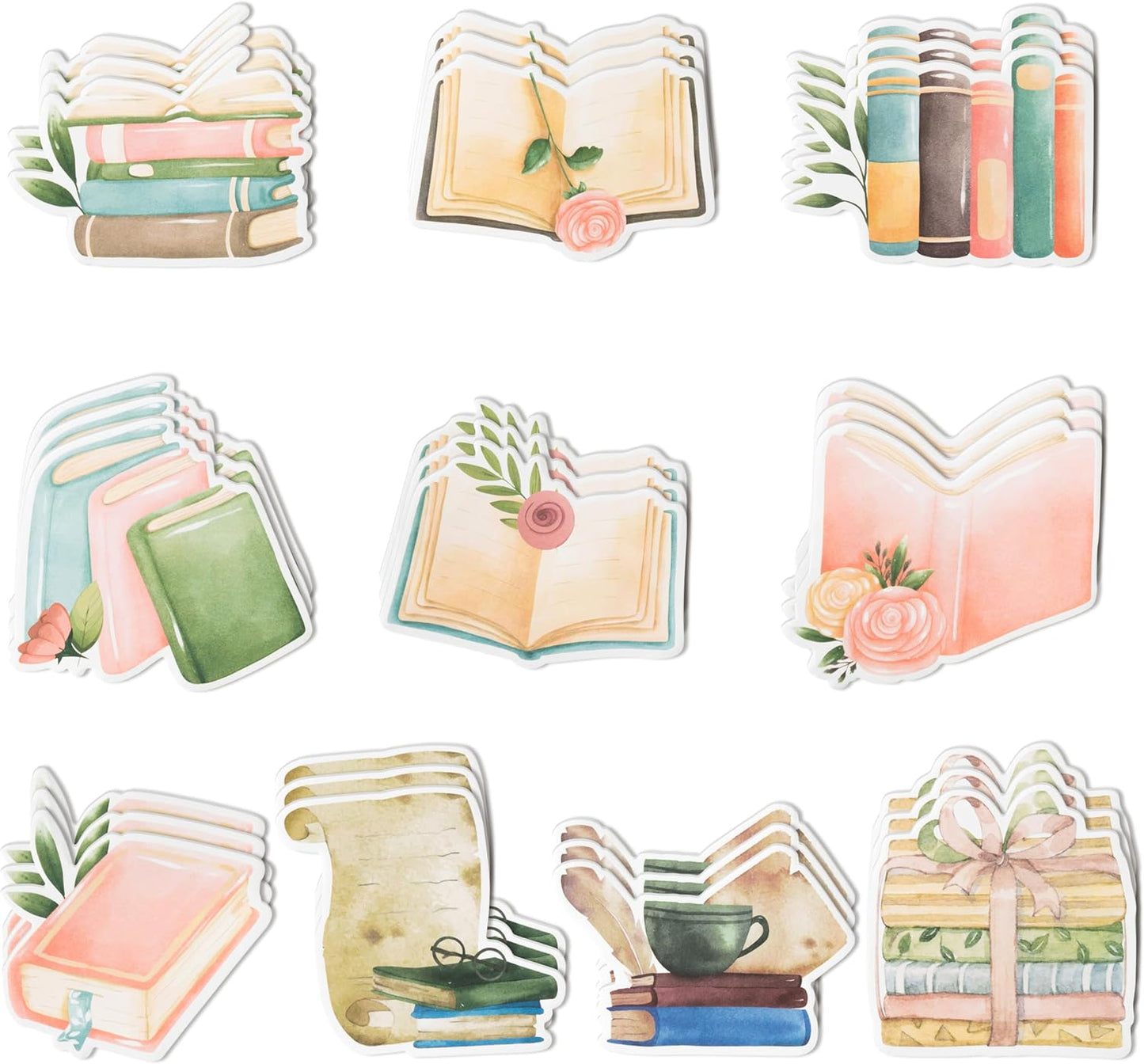 Xqumoi 30 Pack Teacher Sticky Notes - Funny Coffee Cup Self Sticky Notepads Writing Memo Pads for Teacher Appreciation Back to School Office Supplies Coffee Lover Gift Party Favors Goodies Bag Fillers