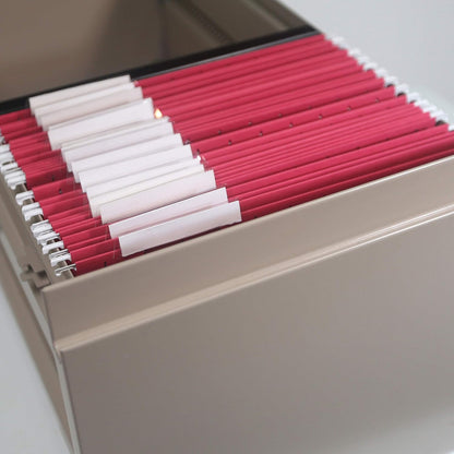 Smead Standard Hanging File Folders, 25 Count, Assorted Primaries, 1/5-Cut Adjustable Tabs, Letter Size (64059)