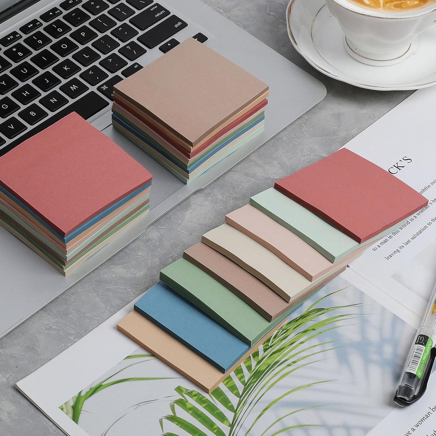 (24 Pack) Sticky Notes 3x3 in Post, 12 Bright Colors Sticky Note Self-Stick Notes Pads,Strong Adhesive, Easy to Post for Home, Office, Notebook